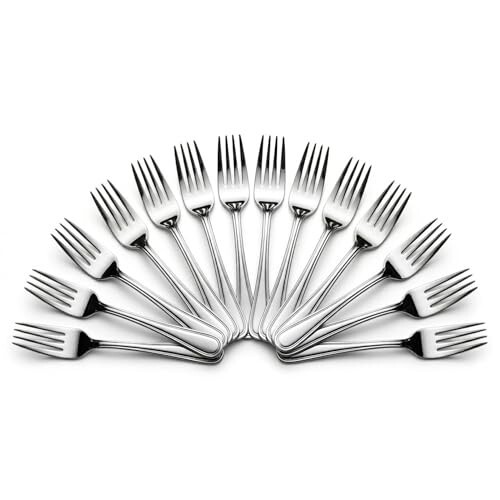 Mumma's LIFE Stainless Steel Dinner Forks | Set of 12Piece