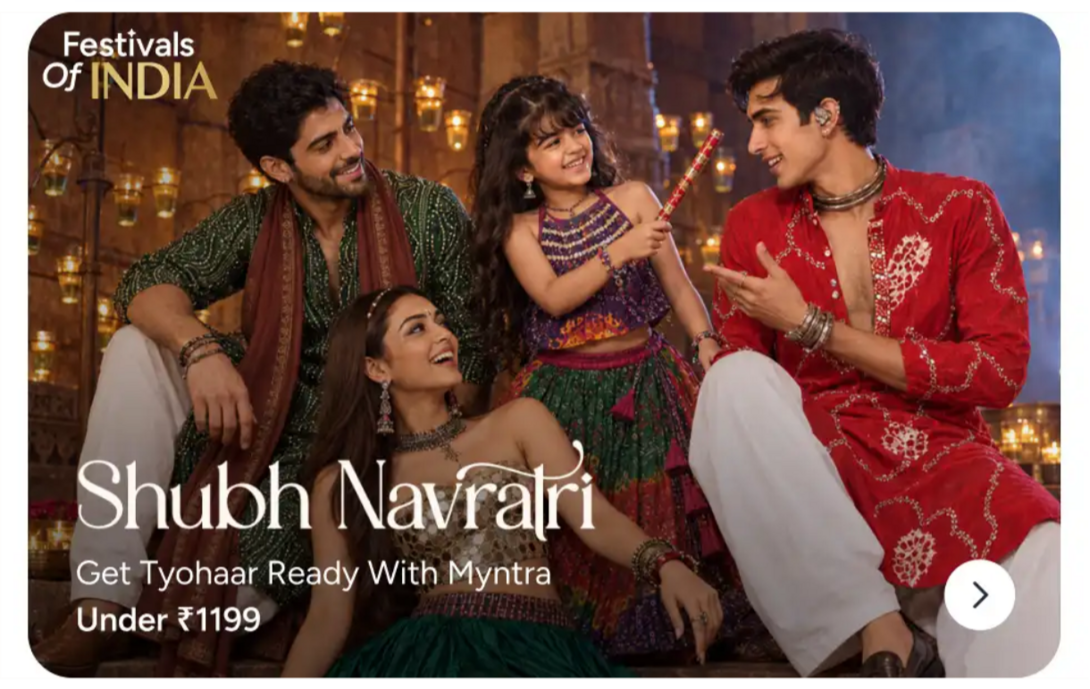 Myntra: Festivals Of INDIA - Shubh Navratri upto 90% off