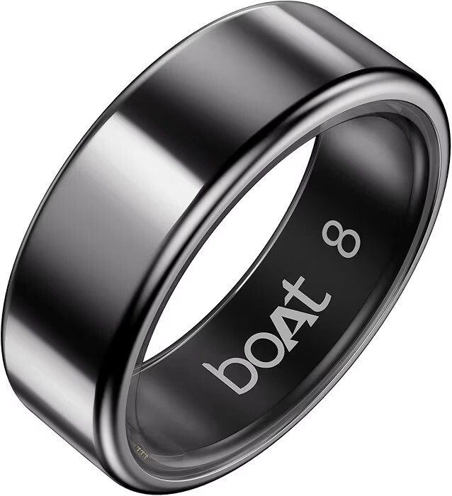 boAt SmartRing Active Plus, Auto HR, Sleep, SpO2, Stress & Skin Temperature Monitor