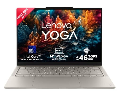 [HDFC CC EMI] Lenovo Yoga Slim 7 Aura Edition Core Ultra 5 | 16GB RAM | 512GB SSD | 14" OLED | 1.14Kg