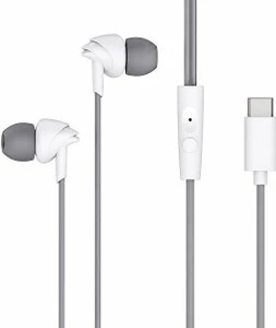 Harvix Earphone 300c Bass head jack Wired Grey Earphone Wired Headset (Black, In the Ear)