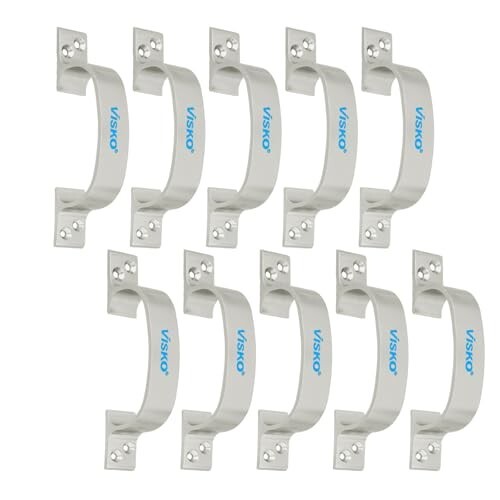 Visko Tools 1007 Royal Series 150 Mm D Secton Handles, Silver |10 Piece 