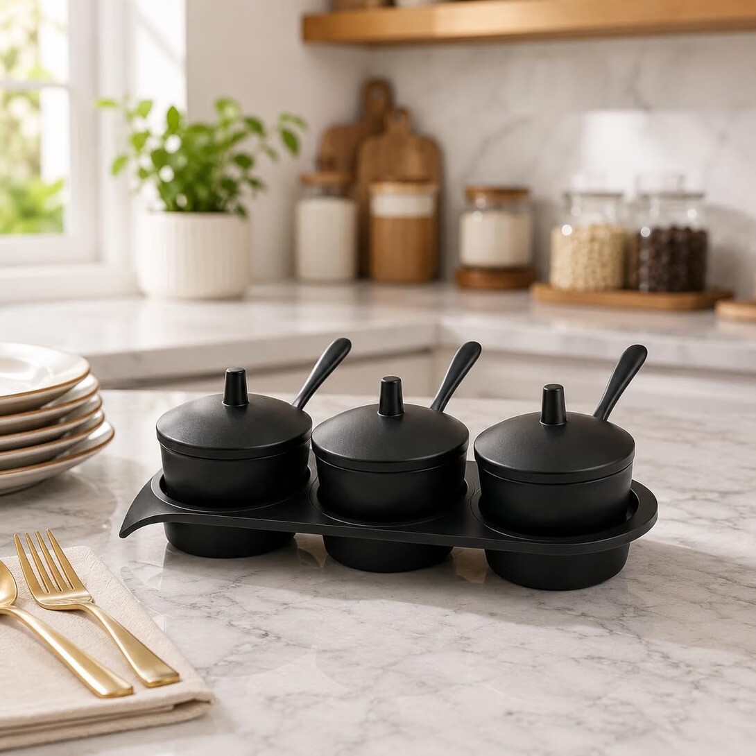 Melamine Gravy Serving Bowls with Handles | Durable Heat-Resistant Break-Resistant