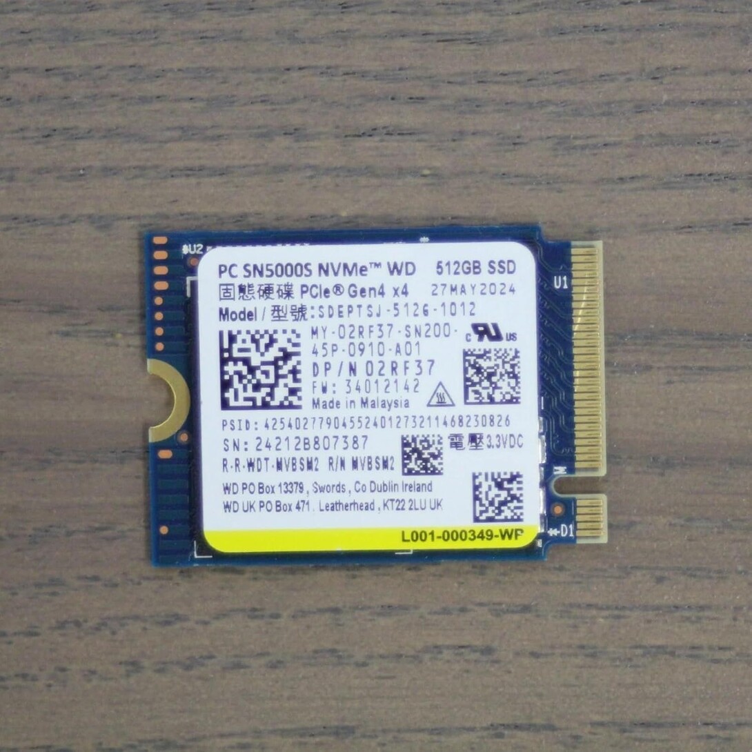 PC SN5000S 512GB SSD M.2 2230 30mm NVMe PCIe 4.0 Gen 4 x 4 SDEPTSJ-512G-1012 Internal Solid State Drive (SSD) - Stream Deck, Laptop & Desktop Compatible (OEM New)