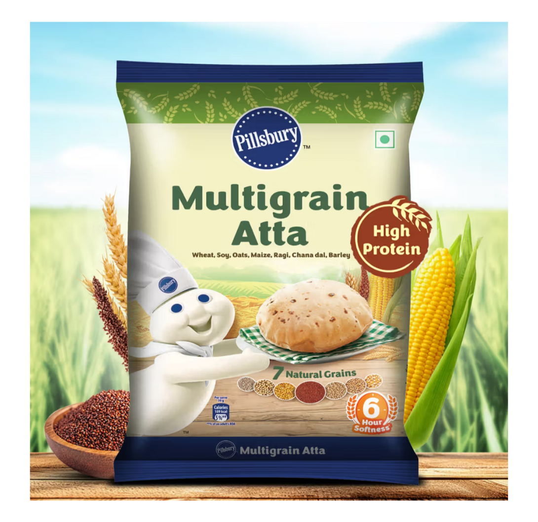 Pillsbury Multigrain Atta 5kg @164, NOICE 12 eggs @58 & more