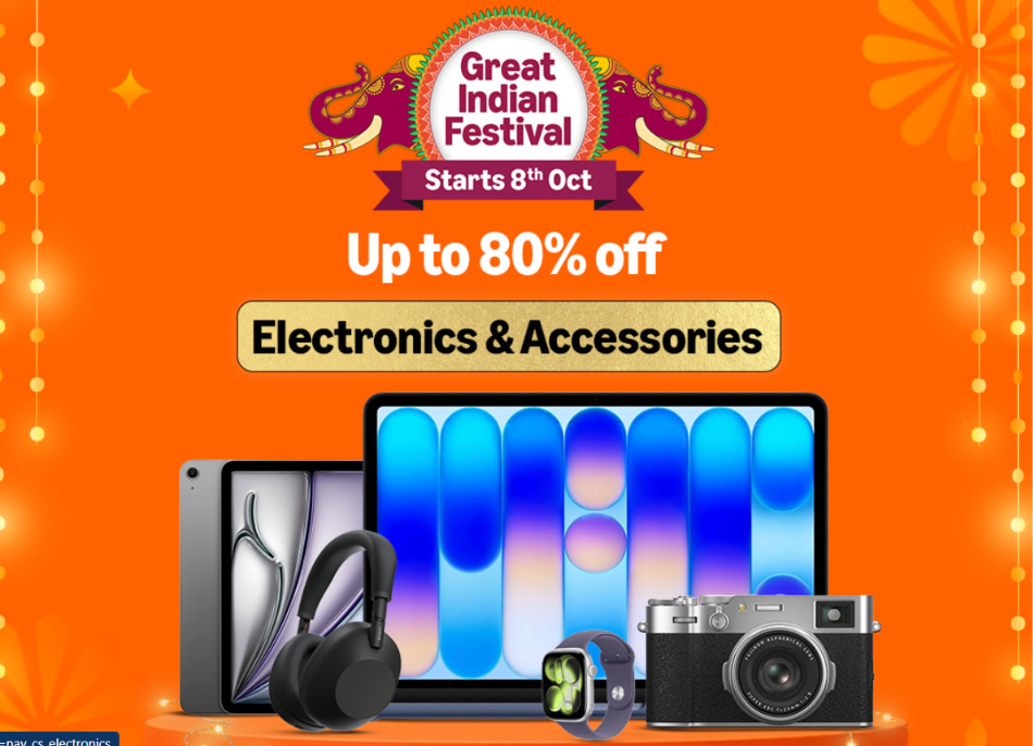 Amazon Great Indian Festival Offers Upto 80% OFF on Electronics