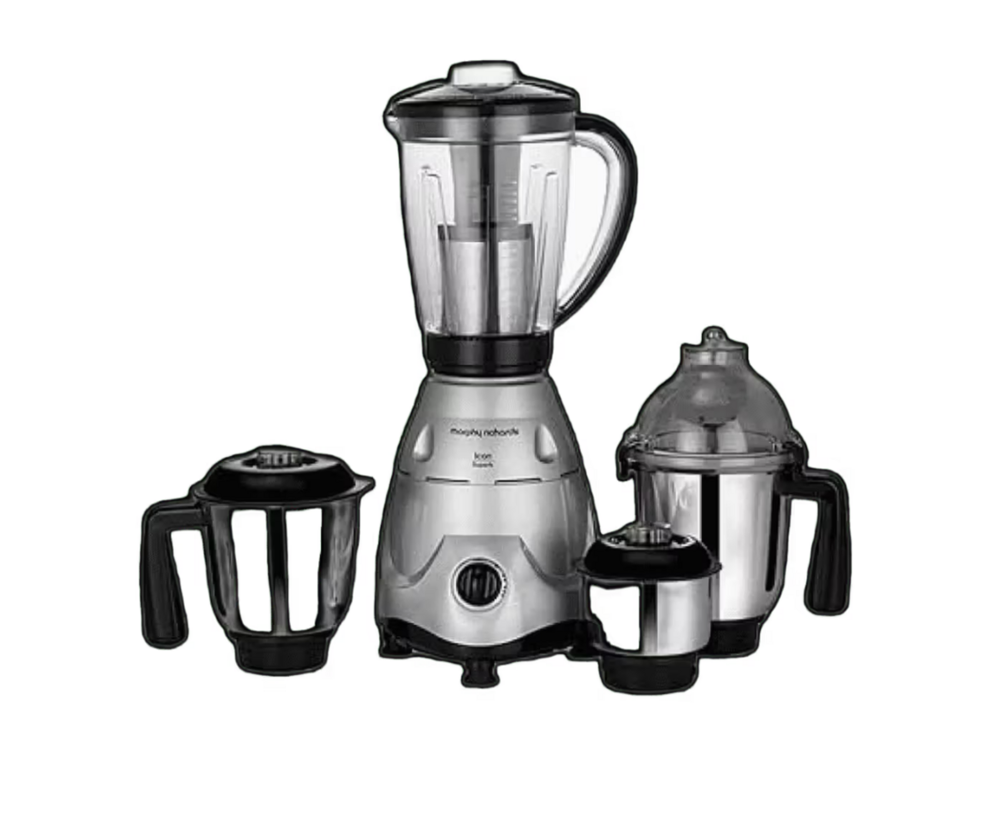 Morphy Richards Icon Superb Mixer Grinder, 4 Jars, 750W, Stainless Steel Blade (Silver and Black) 