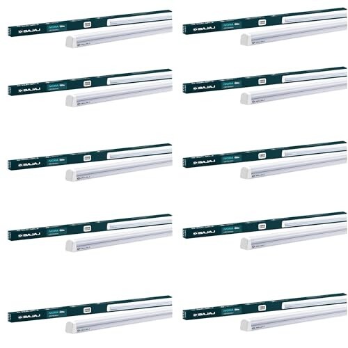 Bajaj 20W Cool Day Light LED Tubelight (Pack Of 10) | LED Tube Light For Home | White