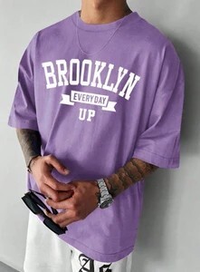 KAJAR Printed Men Purple T-Shirt