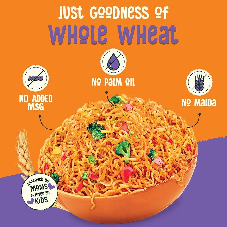 WickedGud Nourishing Instant Noodles Range Assorted | No Maida | No Palm Oil | No MSG | High Protein | High Fibre | Cholesterol Free, 240 grams x 3 