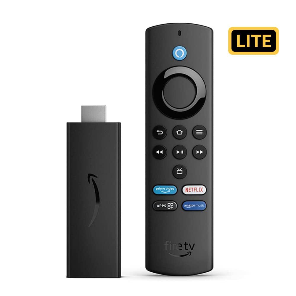 Amazon Fire TV Stick Lite HD streaming device with Alexa Voice Remote Lite for app controls (no TV controls)