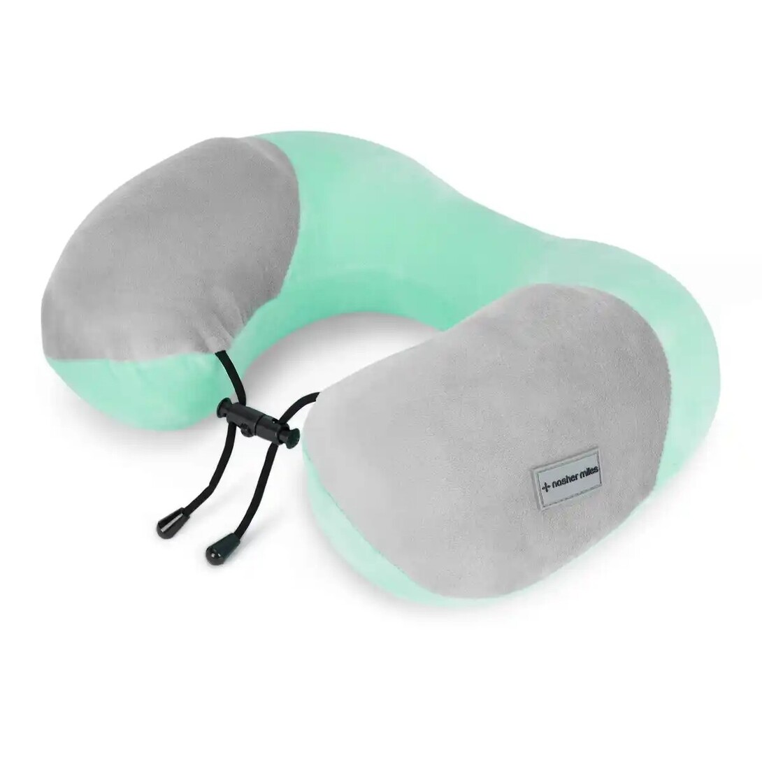 Zepto - Nasher Miles 100% Pure Memory Foam Travel Neck Pillow- Stable Neck Support- Navy Blue And Grey 1 pc
