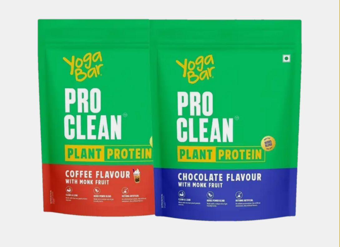 Yogabar Plant-Based Protein (1 kg, Chocolate, Coffee) 1kg