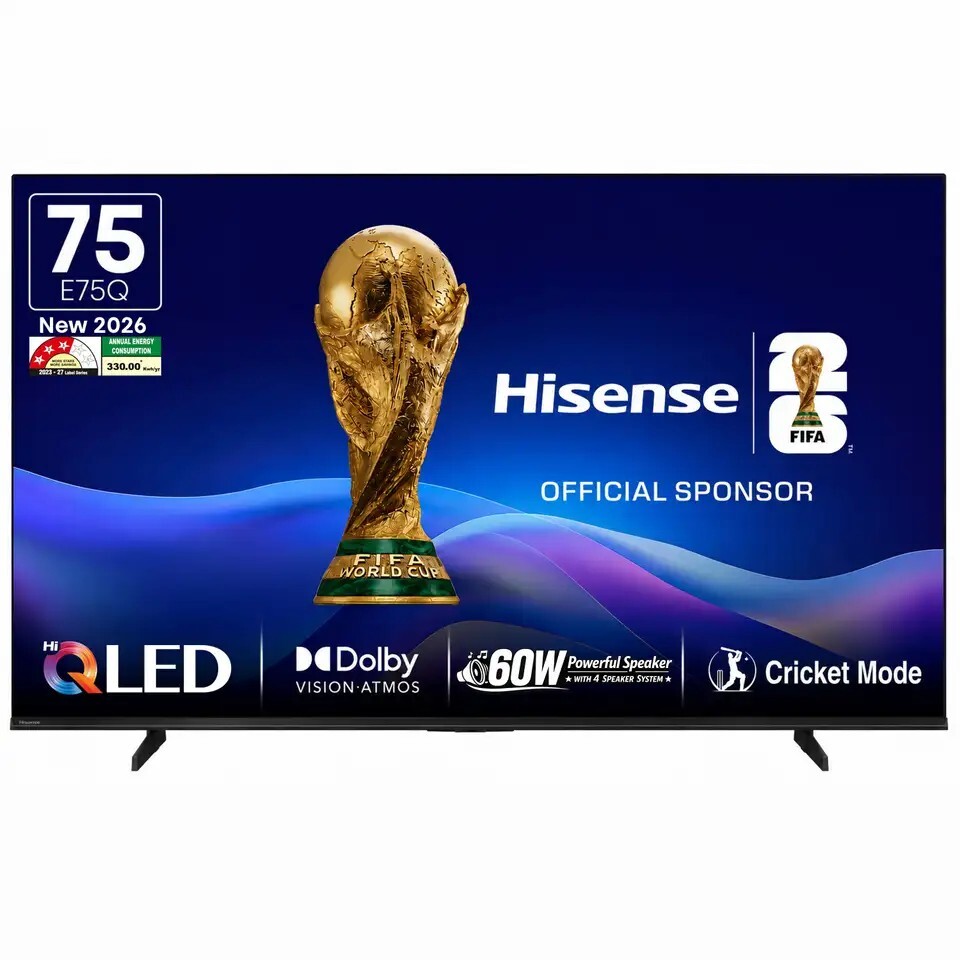 Hisense E75Q 188.5 cm (75 inch) QLED Ultra HD (4K) Smart VIDAA TV (75E75Q)