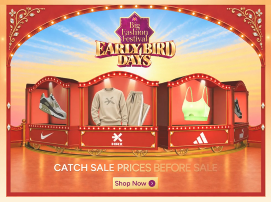 Myntra Big Fashion Festival Early Bird Days upto 90% off
