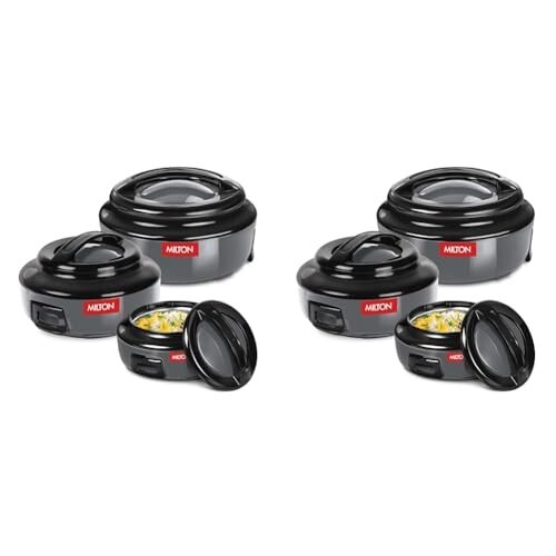 MILTON Ernesto Inner Stainless Steel Jr. Casserole Set of 3 pack of 2