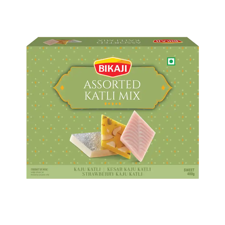 Zepto - Bikaji Assorted Katli Mix 1 pack (400 g) & Daadi's Coconut Ghee Burfi & Ghee Mysore Pak 1 pack (400 g)