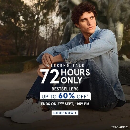 Weekend Sale - 72 Hours Only | Upto 60% Off