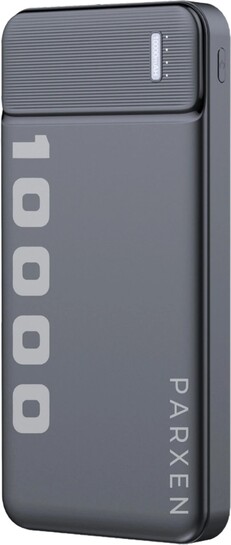 PARXEN 10000 mAh 22.5 W Slim Power Bank (Black, Lithium Polymer, ...more