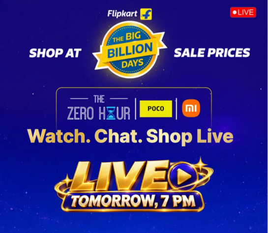 Upcoming: Win Free Phone Every 5 Min: Flipkart ZERO HOUR | POCO, Mi,. Watch. Chat. Shop, Live 30th Sep. @7pm