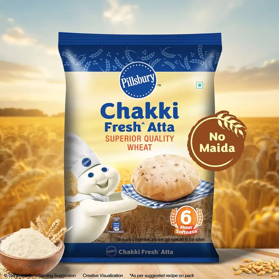 Zepto -  Pillsbury Chakki Fresh Atta 1 pack (10 kg) (Location Specific)
