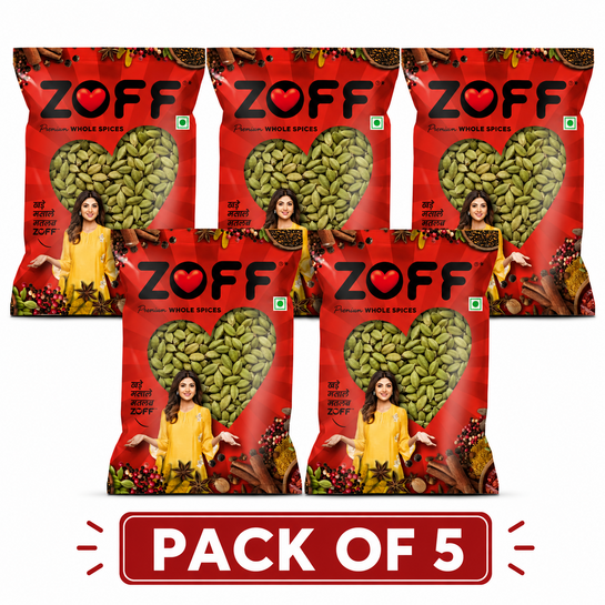 Green Cardamom Whole Pack of 5