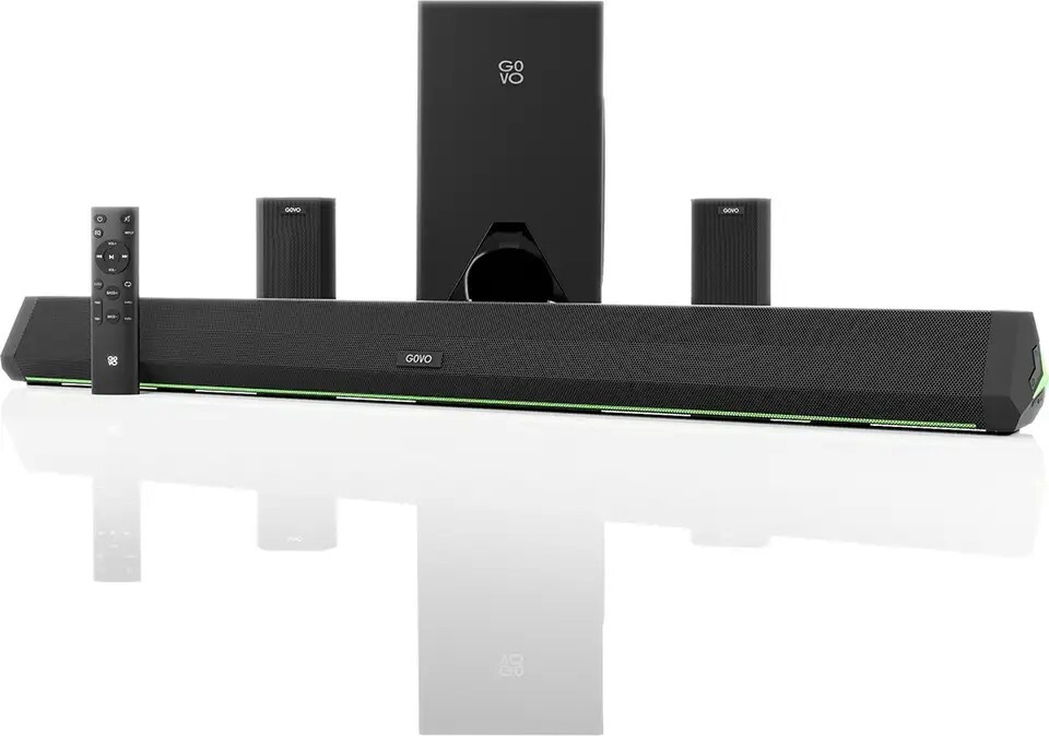 GOVO GOSURROUND 950 500 W Bluetooth Soundbar (Platinum Black, 5.1 Channel)