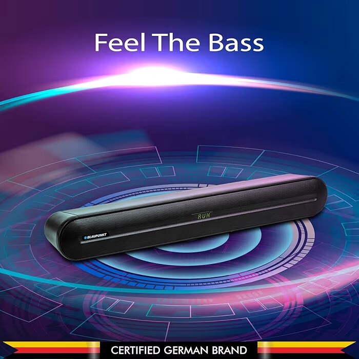 Blaupunkt SBA40 60W Bluetooth Soundbar Speaker with Bluetooth, AUX, USB, Mini Soundbar
