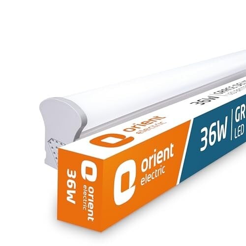 Orient Electric 36W Grace Delite Mushroom LED Batten| 6500K, Cool White| Pack of 1