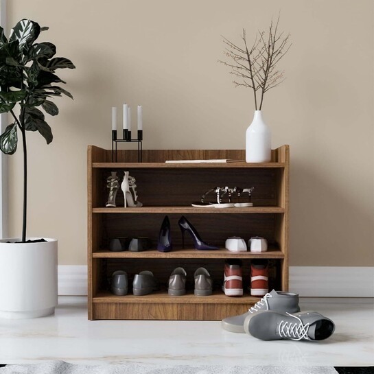Wooden Shoe Storage Rack 4-Tier (Free Installation)
