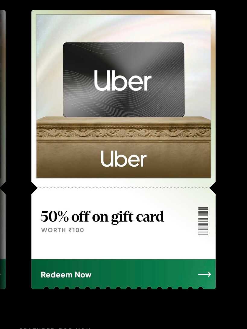 Cred Jackpot - Uber GC 100 at 50