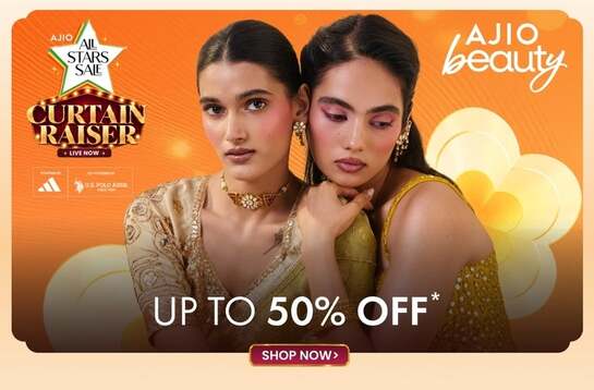 AJIO ALL STARS SALE  - CURTAIN RAISER : Beauty Products upto 60% off