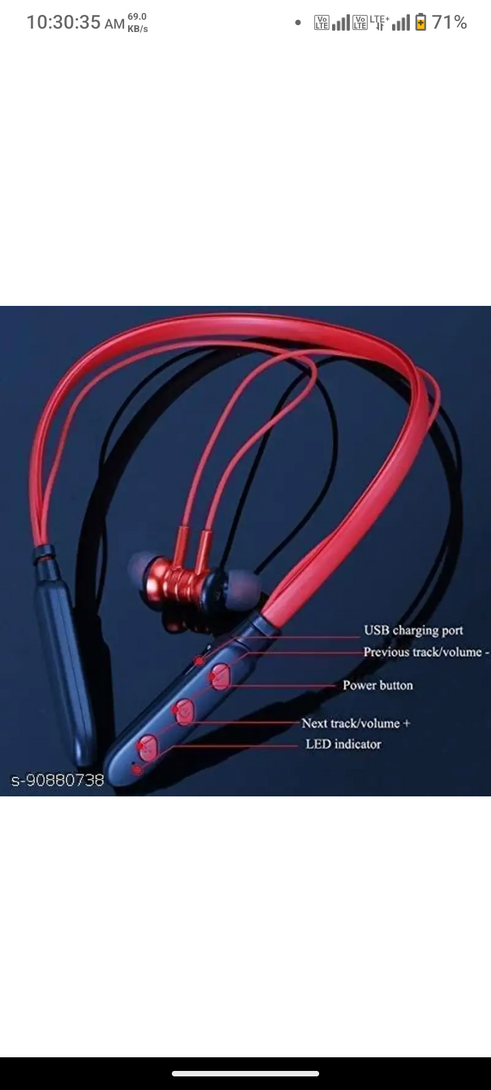 marvel gadgets B11 Wireless Neckband Bluetooth Bluetooth Headset