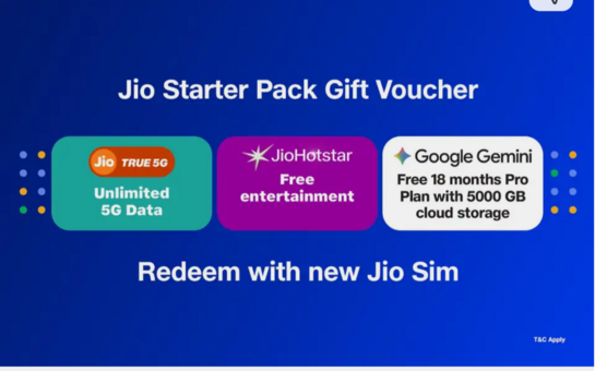 Jio New SIM Gift Card Digital Gift Card @10% off + 10% Supercoins back