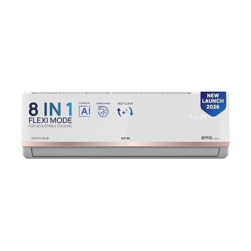 IFB 1.5 Ton 3 Star,New star rated,AI Powered Inverter Split AC CI193GN22RGM3, white
