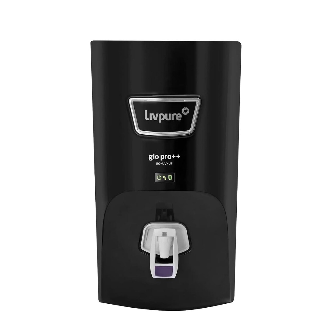 Livpure GLO PRO++ RO+UV+UF | Water Purifier for Home - 7 L Storage | Free Standard Installation | Suitable for Borewell, Tanker, Municipal Water | 