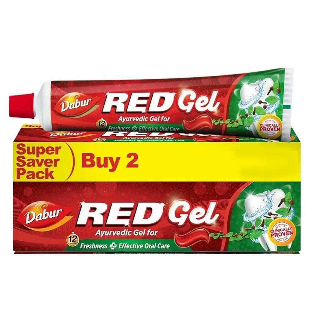 Dabur Red Gel Toothpaste 150 g (Pack of 2)