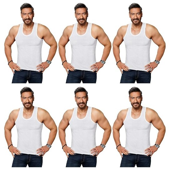 Amul Comfy Men’s Vest | 100% Cotton , Pack of 6 @317 | Desidime