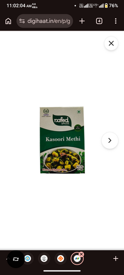 NAFED Kasoori Methi Whole – 25 g @15