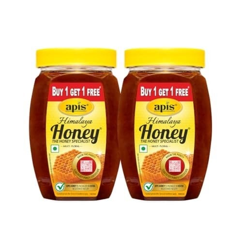 Apis Himalaya Honey, 500g (Pack of 2) | Pure and Natural Himalayan Honey | No Added Sugar | No Adulteration | Rich Taste | Healthy Natural Sweetener for Daily Use