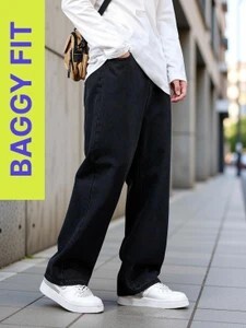 Zaba Denim Loose Fit Men Black Jeans