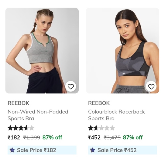 Reebok Clothing & Footwear  Upto 87% Off
