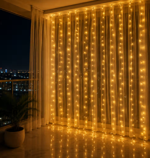 DesiDiya Pixel LED String Light (12m, Warm White, Festive Special) on Instamart