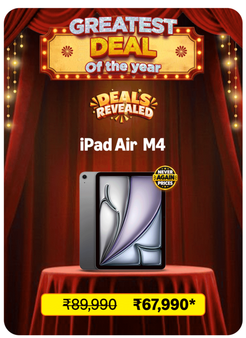 Apple iPad Air 27.59 cm (11″) (M4): Liquid Retina Display, 128 GB, 12MP Front/Back Camera