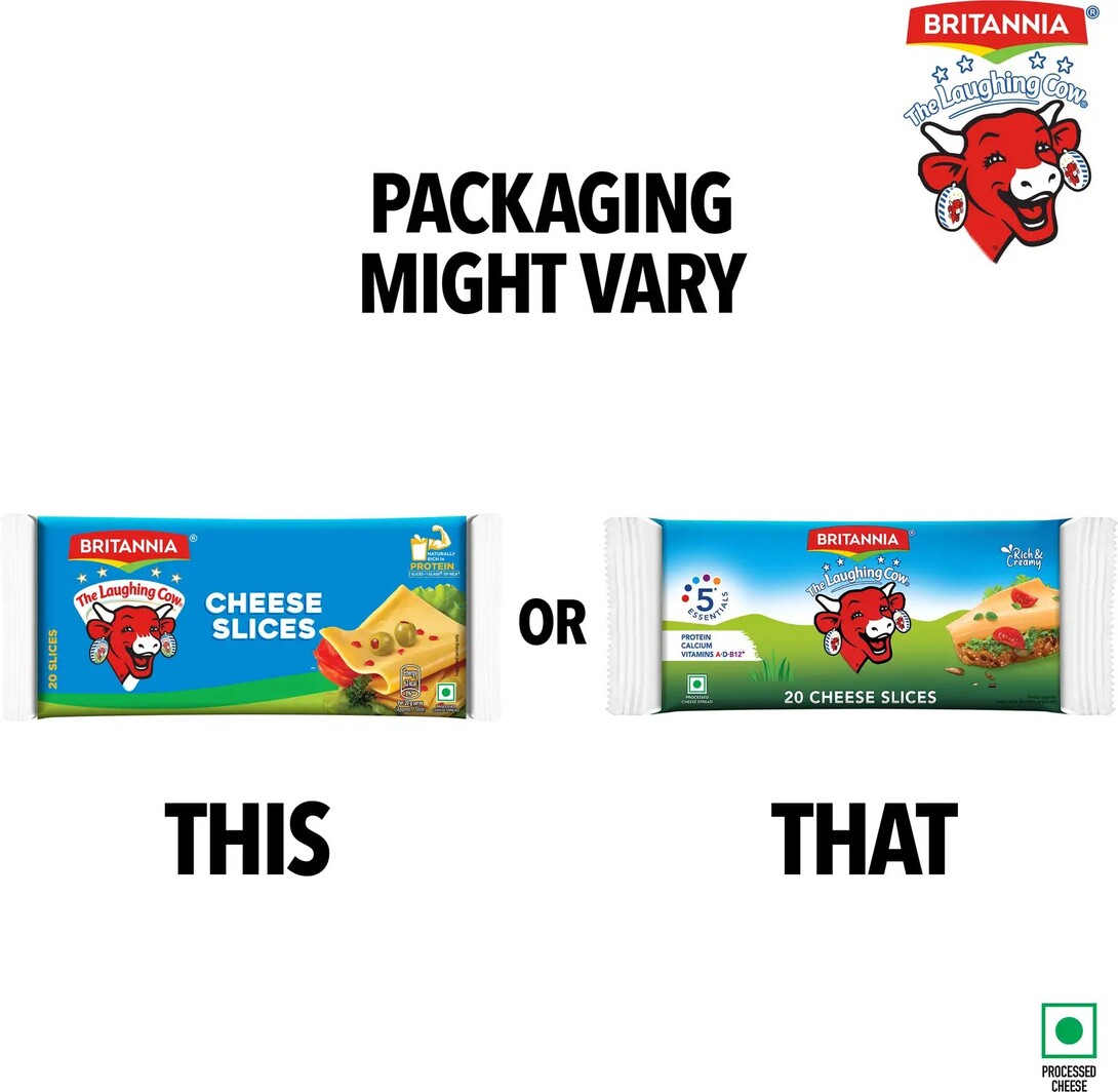 Minutes - Britannia The Laughing Cow Processed Cheese Slices (400 g)