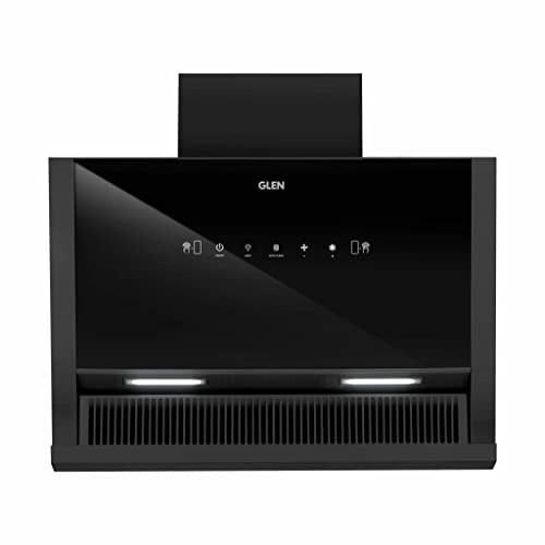 Glen 60 cm 1200 m3/hr Auto-Clean Filterless Kitchen Chimney Motion Sensor (NEO Black)