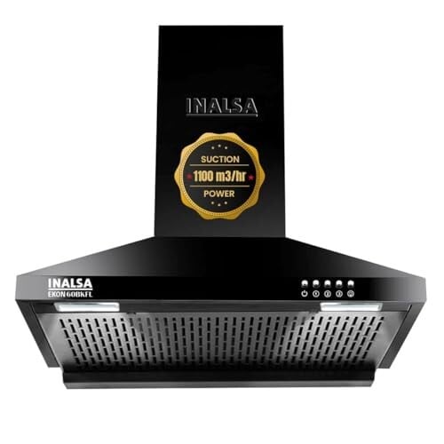 INALSA Pyramid Shape Wall Mount Kitchen Chimney 60 cm