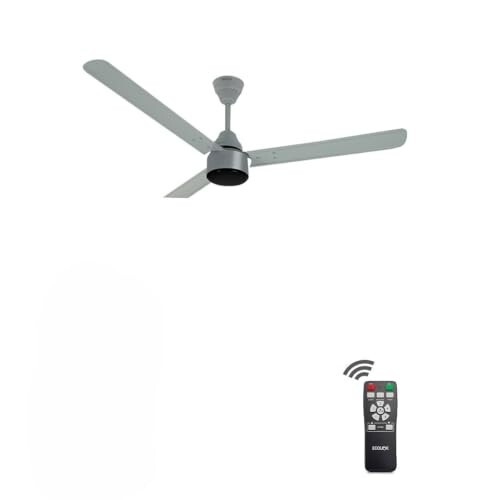 EcoLink AiroMax BLDC 1200mm Ceiling Fan – Grey | Power-Saving BLDC Technology | High Airflow Performance | Low Noise | 2-Year Warranty | Pack of 1