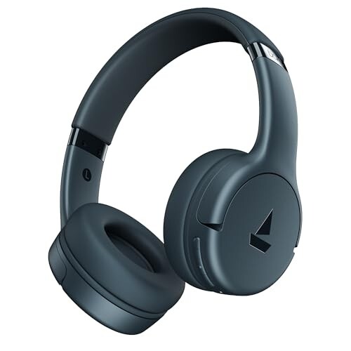 boAt Rockerz 411, 40Ms Low Latency, 40Hrs Battery, 40Mm Drivers, ENx Tech, App Support, Bluetooth Headphones, Wireless Over Ear Headphone with Mic (Bold Blue)