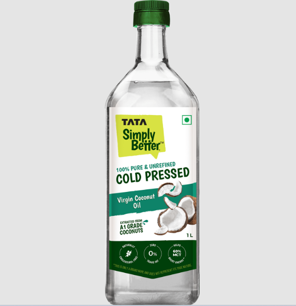 Tata Simply Better Extra Virgin Coconut Oil 1Ltr @536